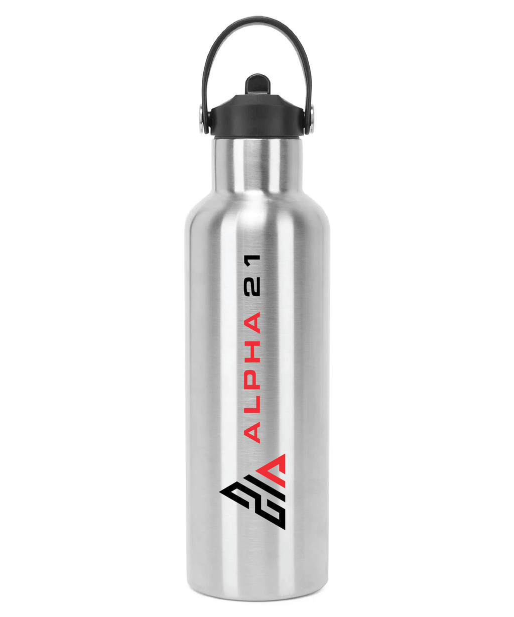 Sports Water Bottle with Flip Up Straw (Alpha 21)