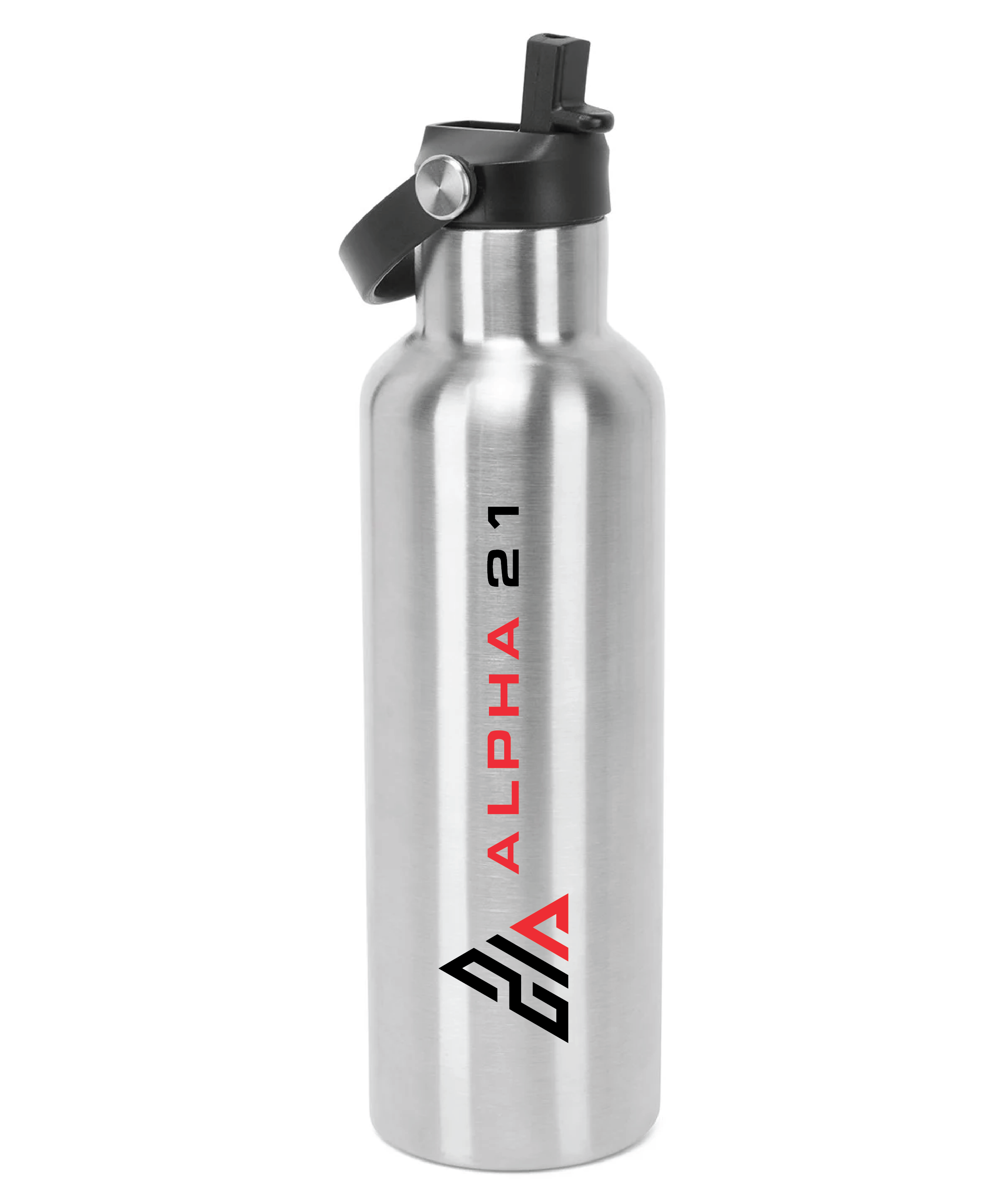 Sports Water Bottle with Flip Up Straw (Alpha 21)