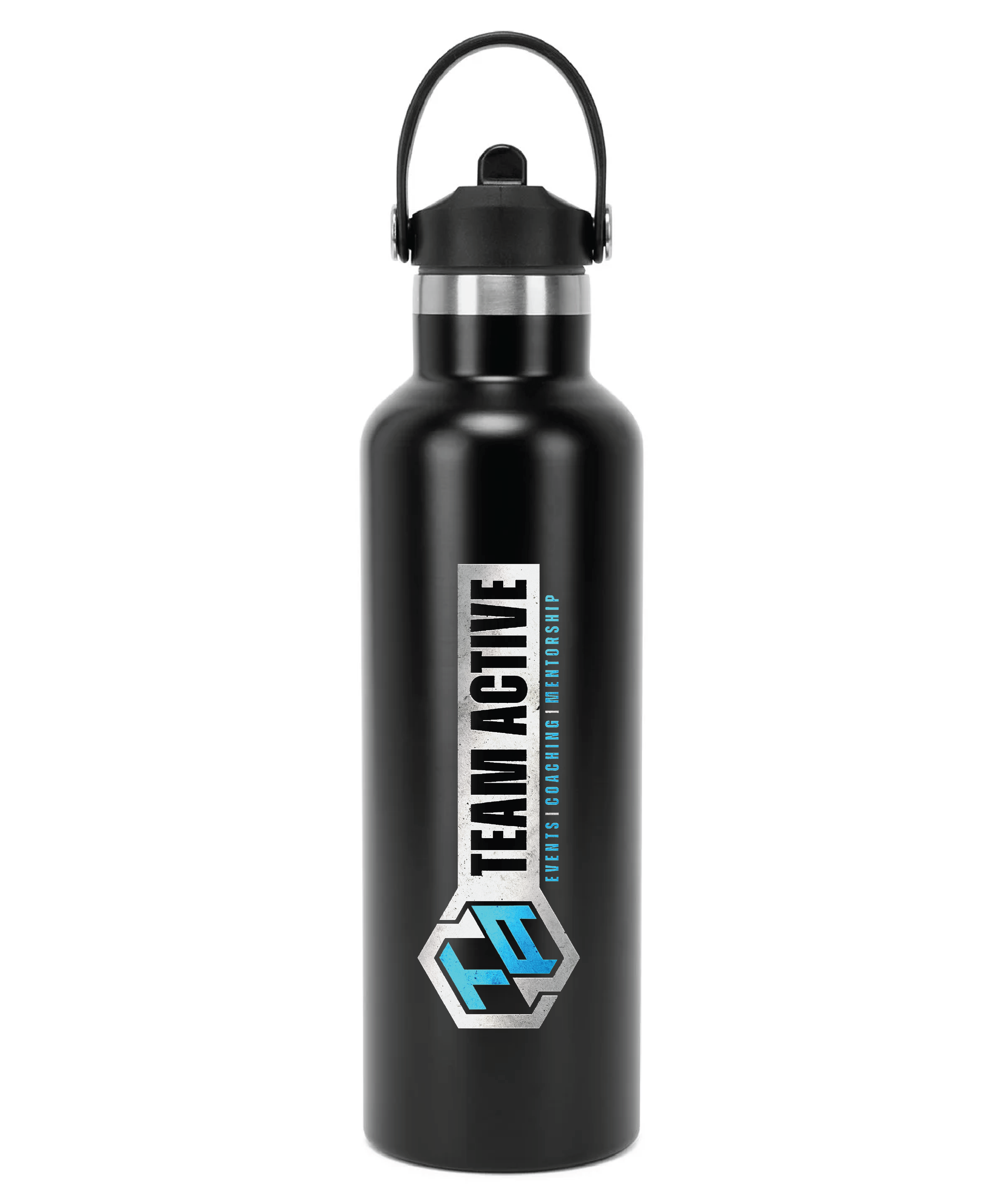 Sports Water Bottle with Flip Up Straw (Team Active)