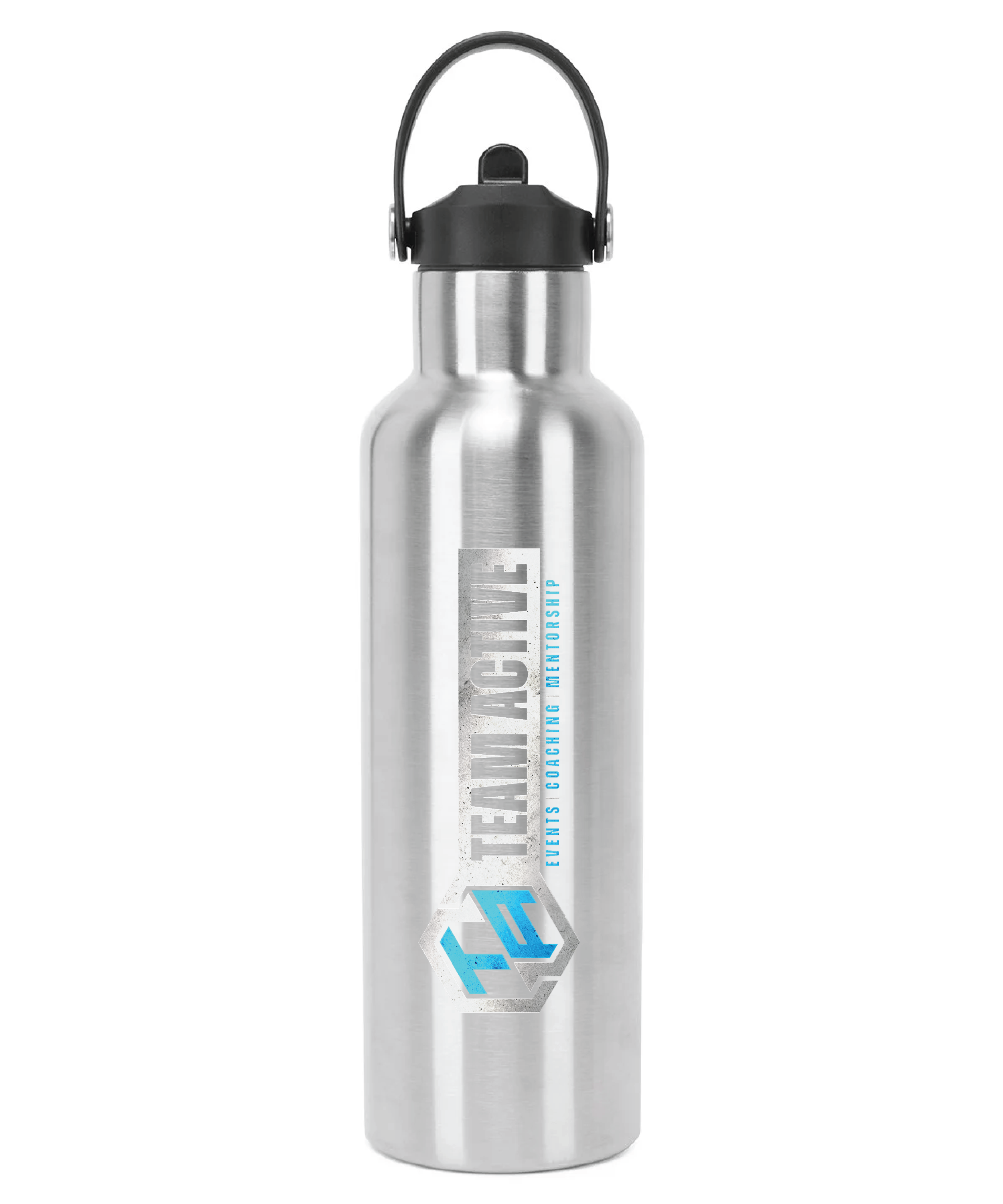 Sports Water Bottle with Flip Up Straw (Team Active)
