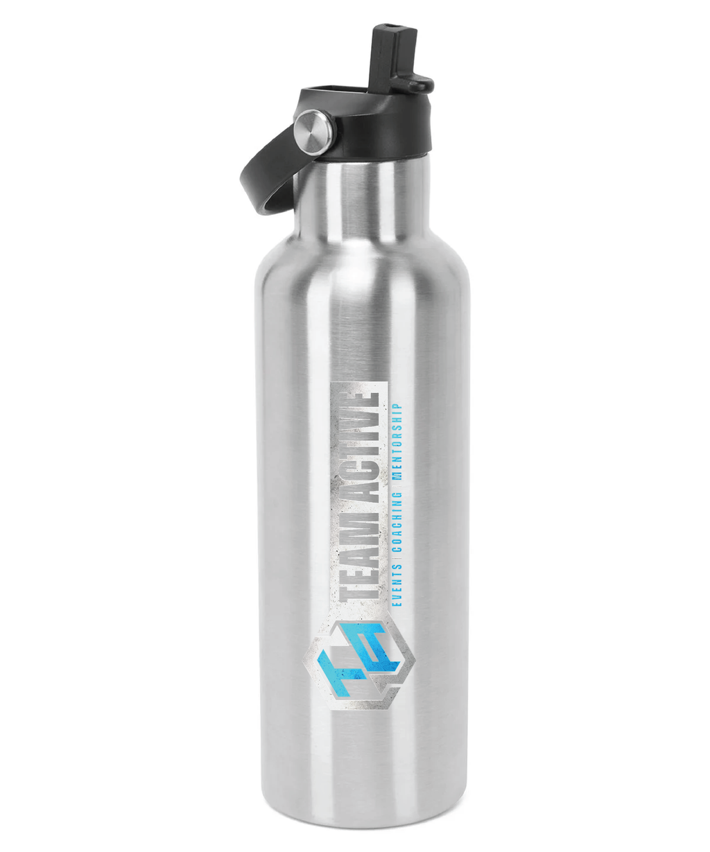 Sports Water Bottle with Flip Up Straw (Team Active)